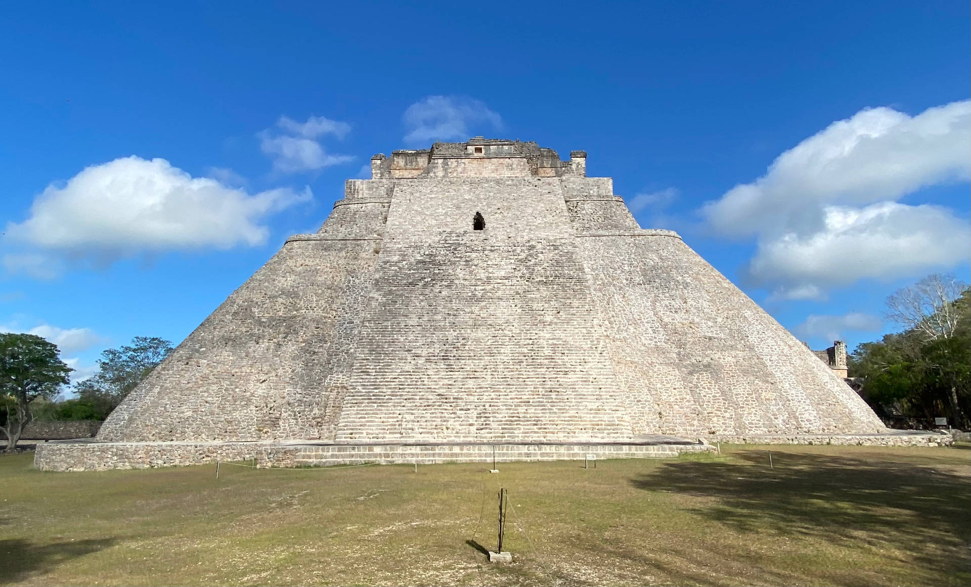 Yucatanpietra Piramide Sfondo
