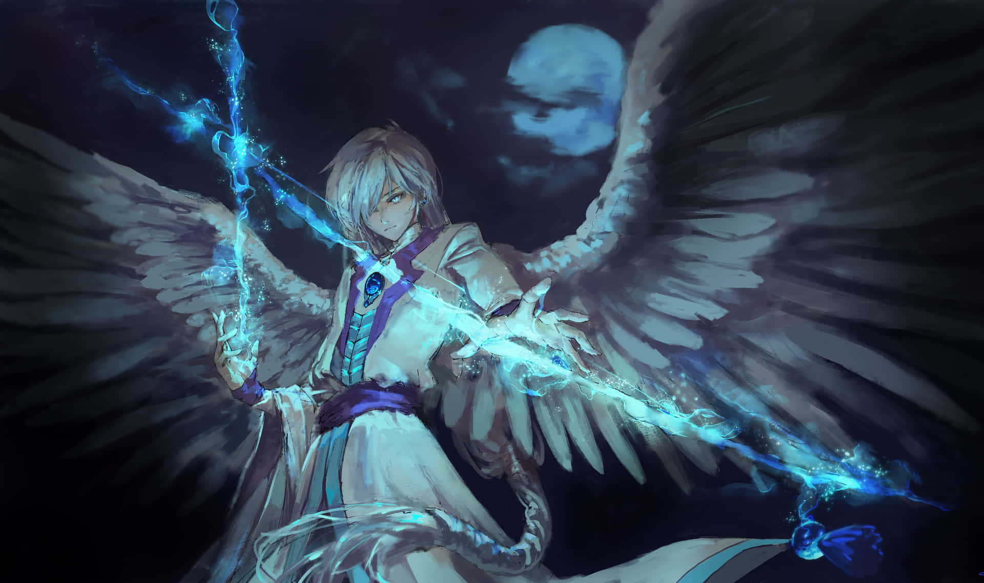 Yue, The Elegant Moon Guardian From Cardcaptor Sakura Wallpaper