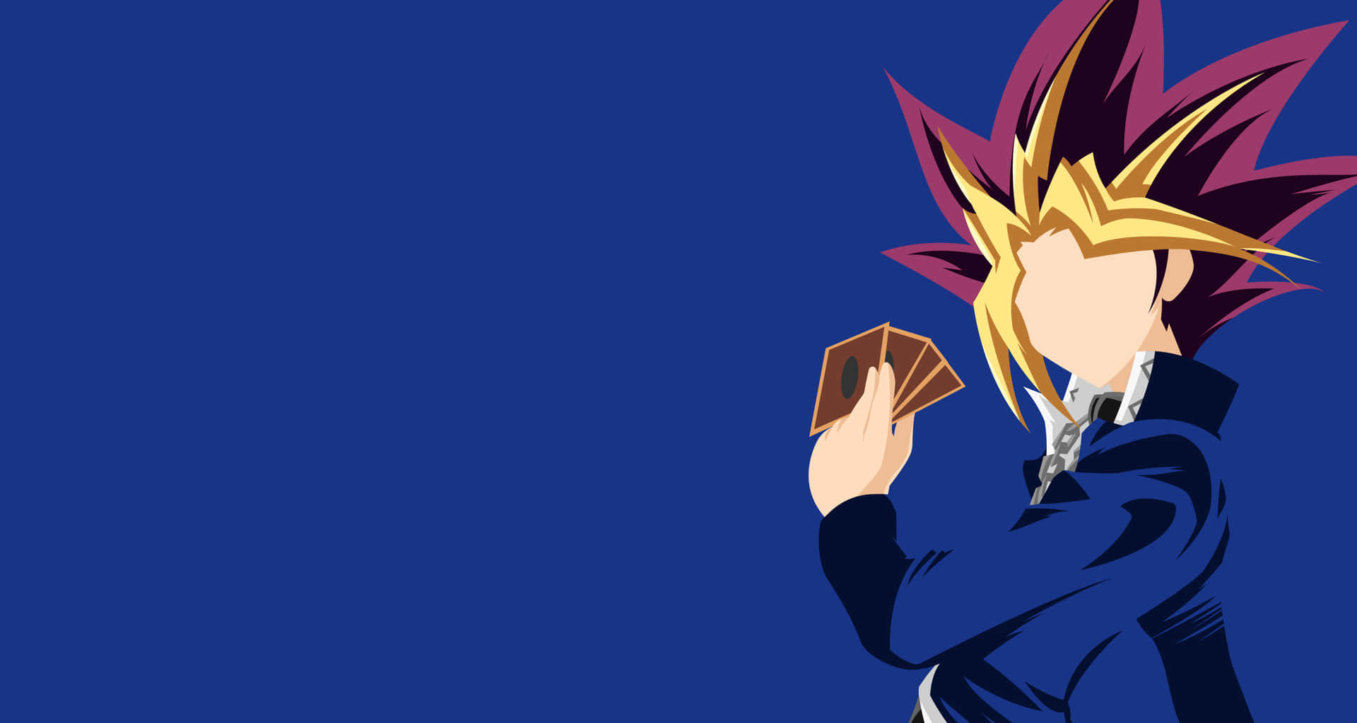 Yugi Muto, the King of Games, standing strong and confident Wallpaper