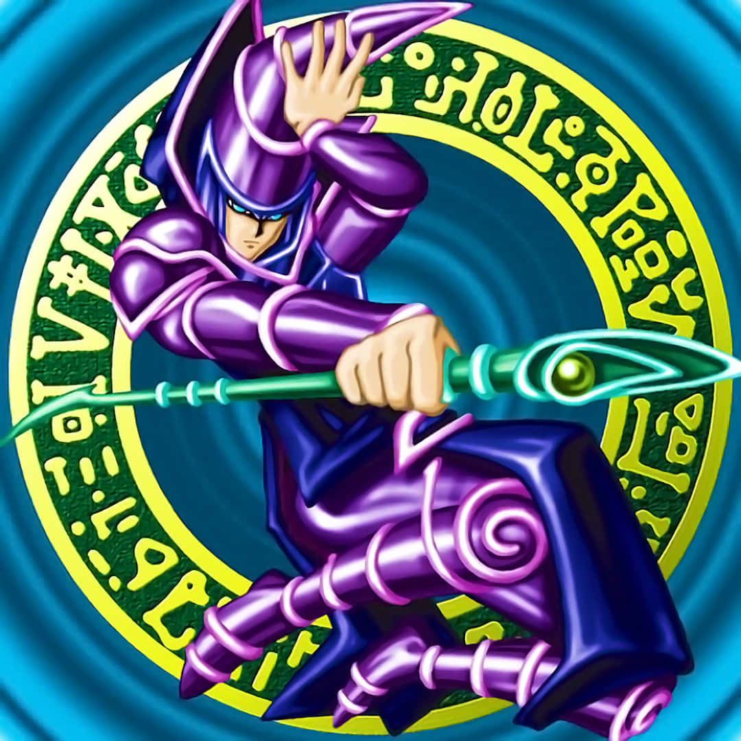 The Mighty Dark Magician of Yu-Gi-Oh! Wallpaper
