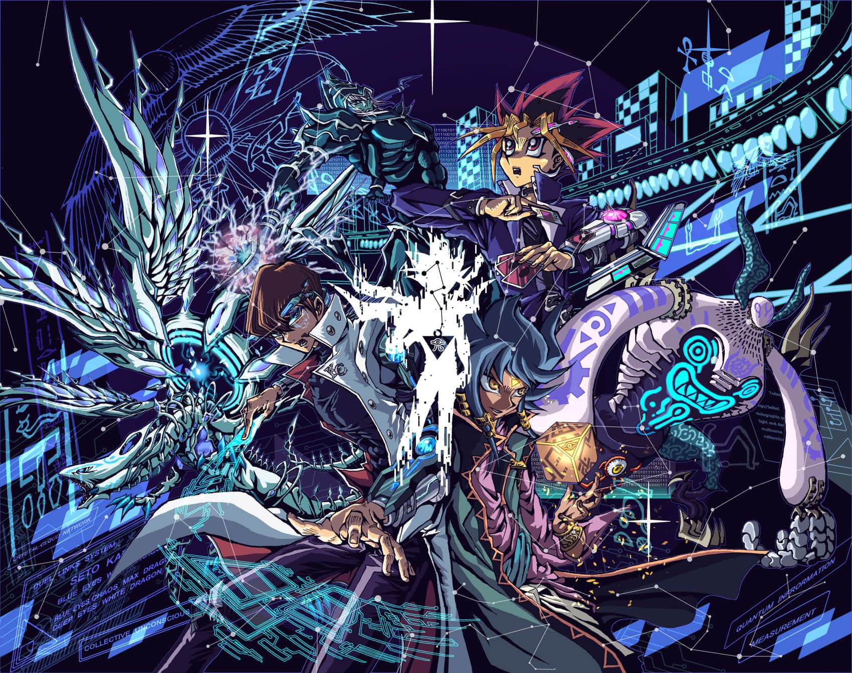 The Powerful Dark Magician of Yu-Gi-Oh! Wallpaper