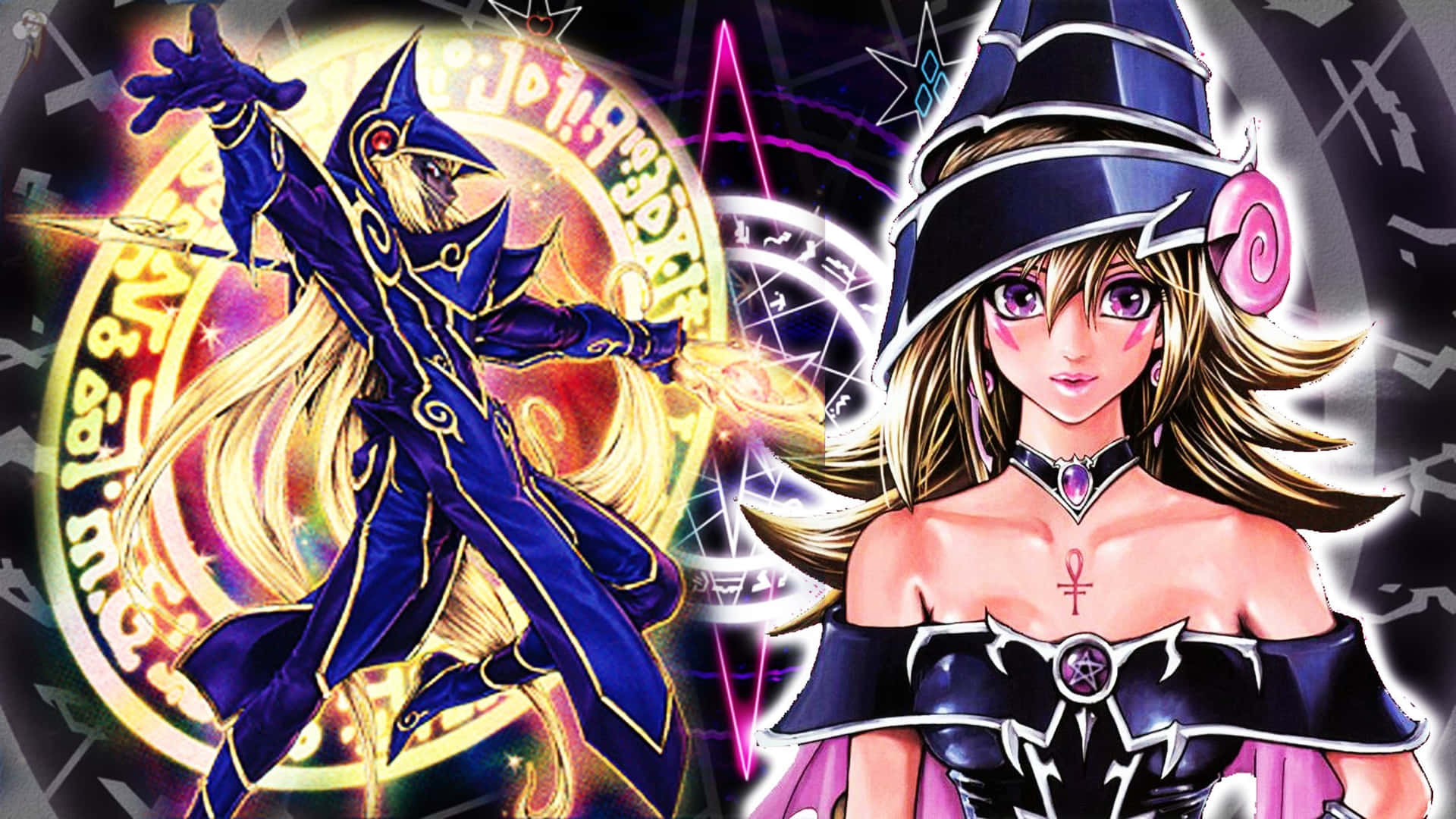 The Legendary Dark Magician - Master of Arcane Spells Wallpaper