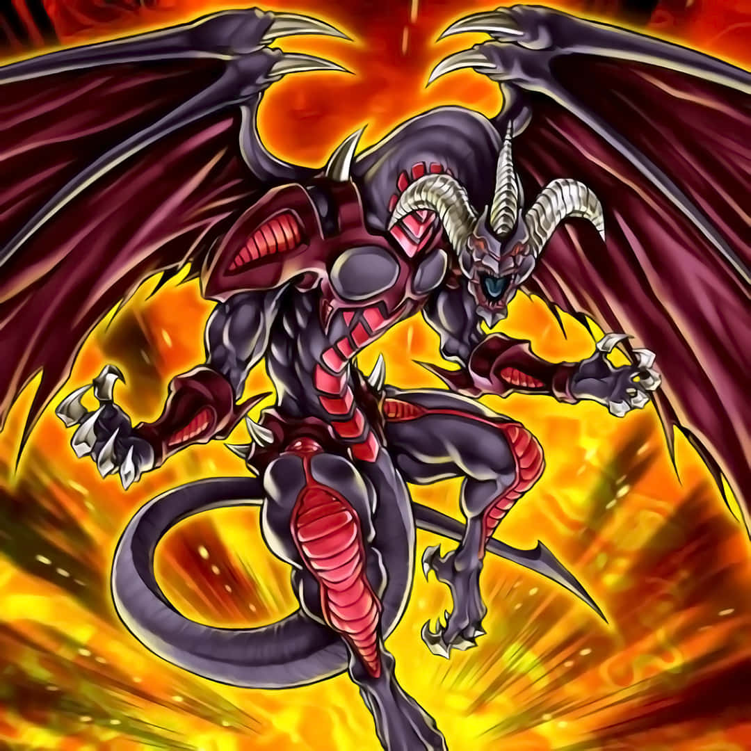 Majestic Yu-Gi-Oh! Dragons in Epic Battle Wallpaper