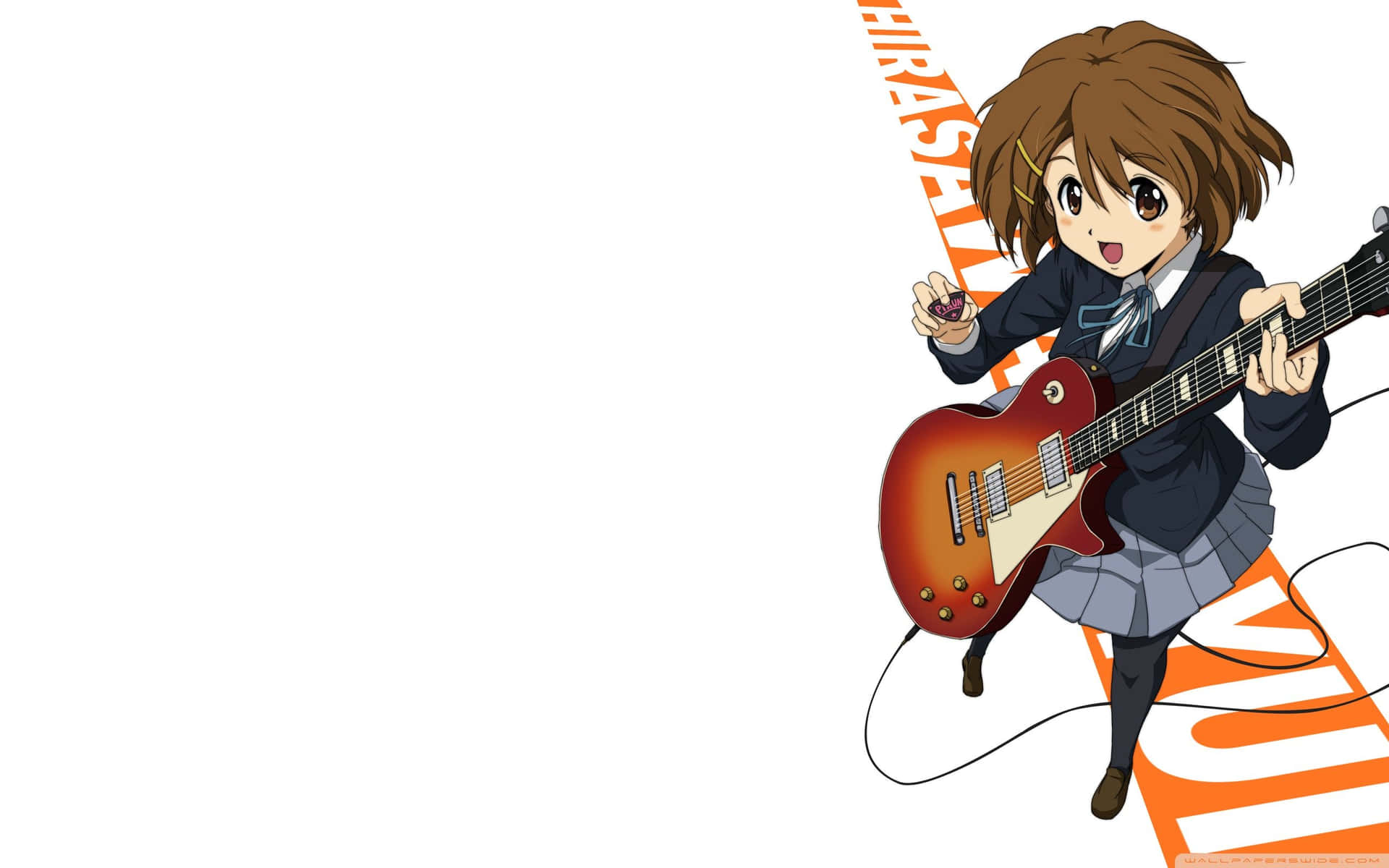 Yuihirasawa Tocando Su Guitarra Eléctrica Fondo de pantalla