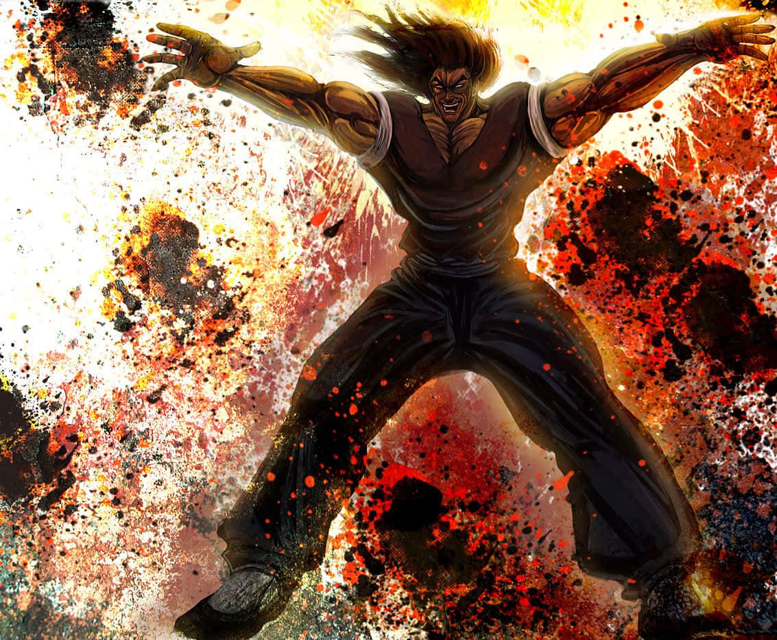 Powerful Yujiro Hanma - The Strongest Creature on Earth Wallpaper