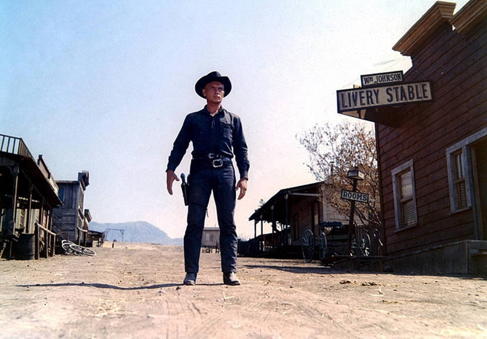 Yul Brynner The Gunslinger Westworld Movie Still Wallpaper