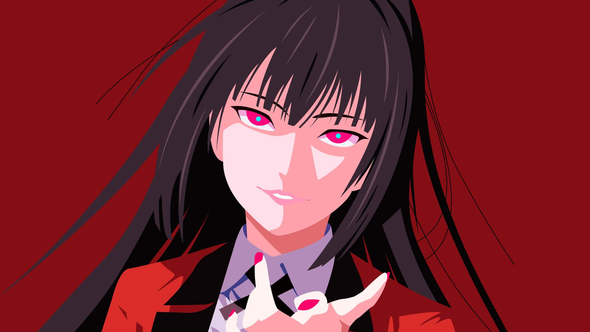 Yumeko Jabami's Compelling Stare Wallpaper