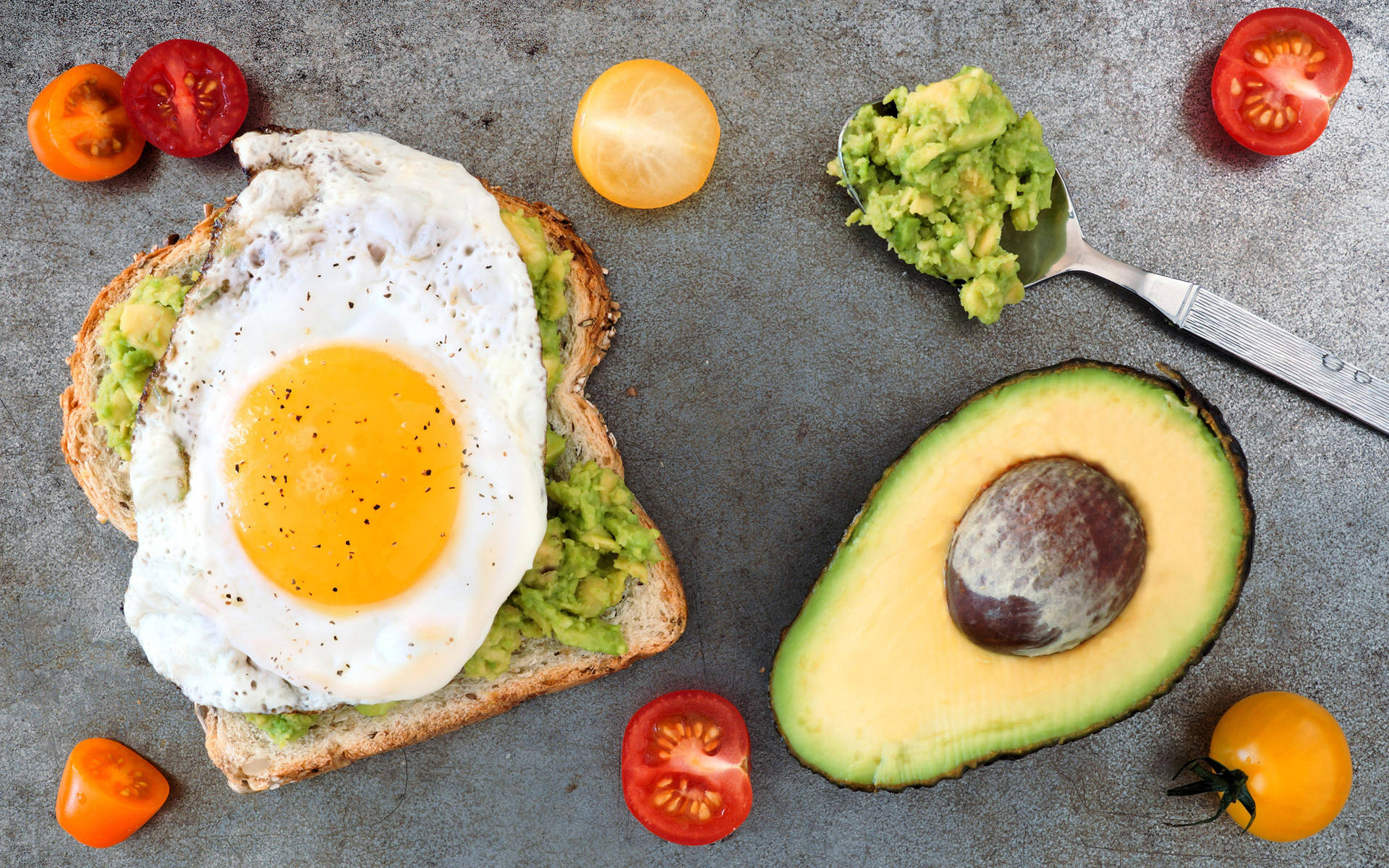 Yummy Avocado Fruit Sandwich Spread With Egg Picture
