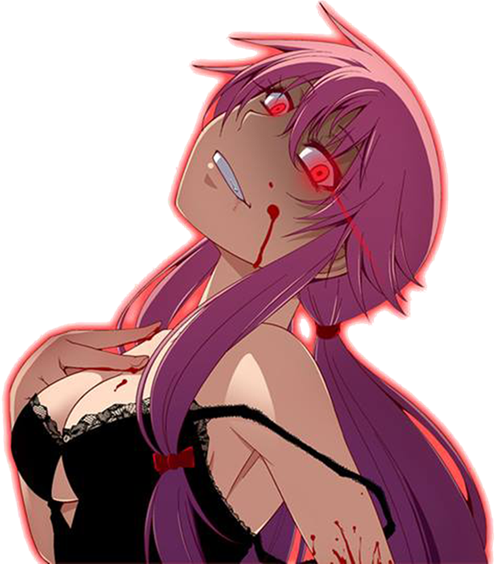 Yuno Gasai Anime Character PNG