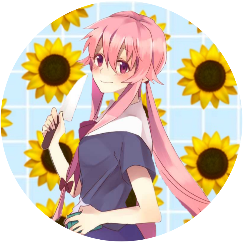 Yuno Gasai Pink Hair Anime Character PNG