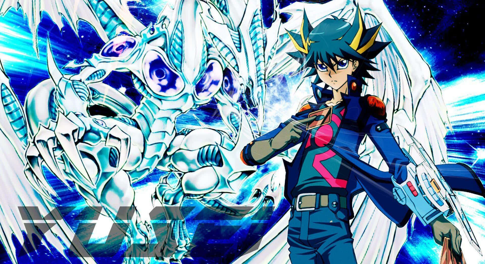 Download Yusei Fudo from Yu-Gi-Oh! 5D's in an intense duel against