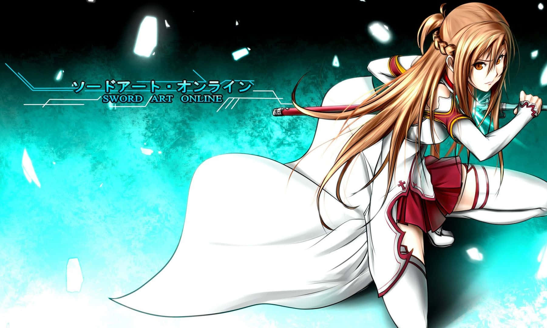 Download Yuuki Asuna, the skilled swordswoman in virtual reality Wallpaper