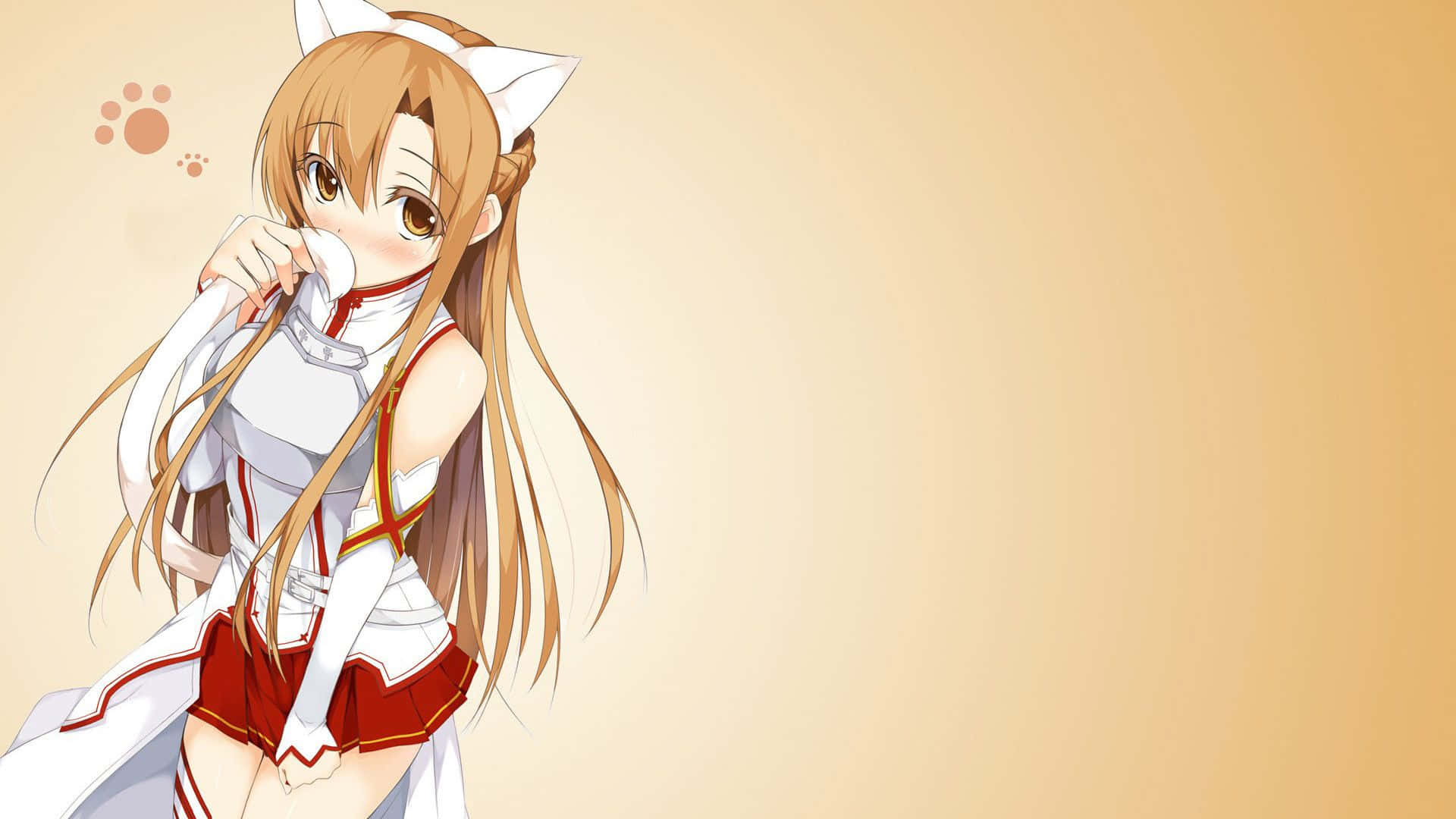 Sword Art Online - Yuuki Asuna in Action Wallpaper