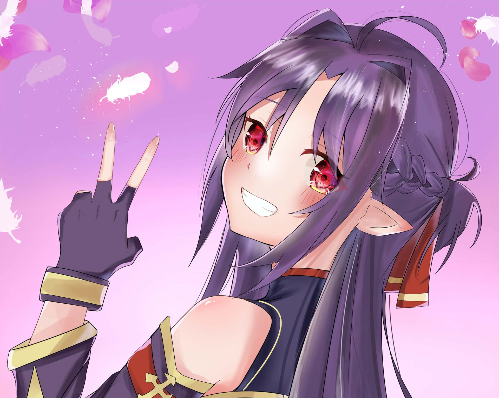 Caption: Yuuki Konno - A Brave Swordswoman in a Digital World Wallpaper