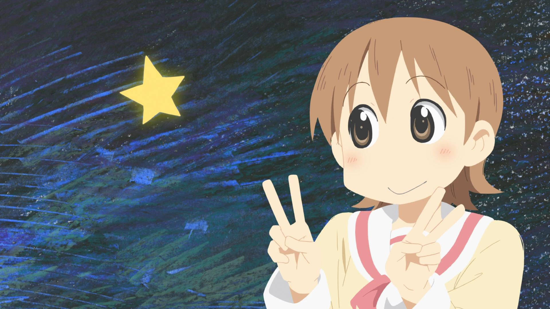 Yuuko From Nichijou With A Star Wallpaper