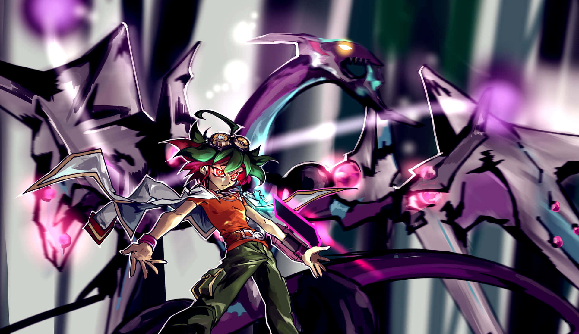 Yuya Sakaki in action during a duel Wallpaper