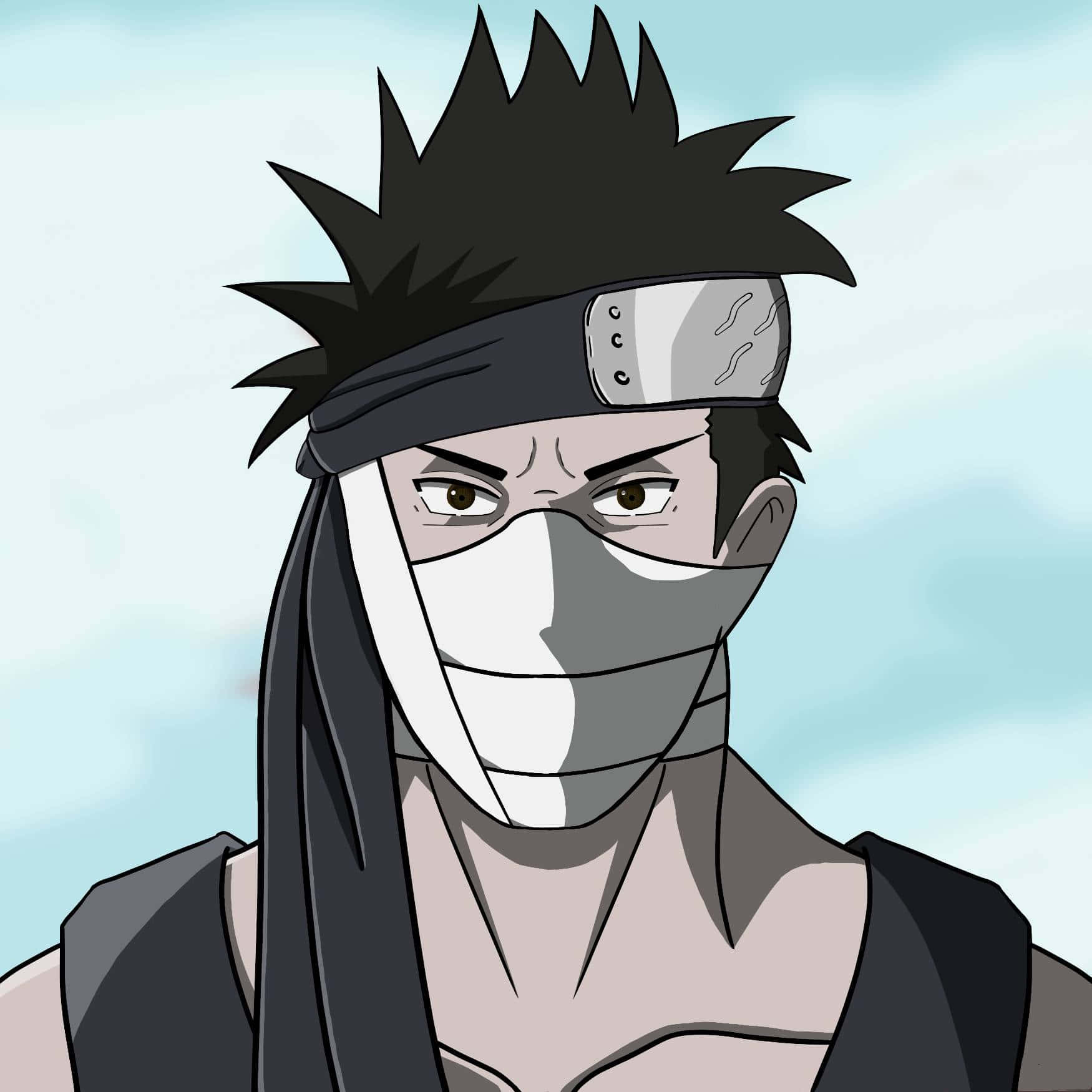 Zabuza Momochi Anime Portrett Bakgrunnsbildet