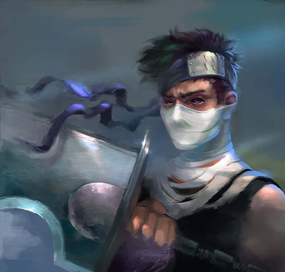 Zabuza Momochi Artistiek Portret Achtergrond