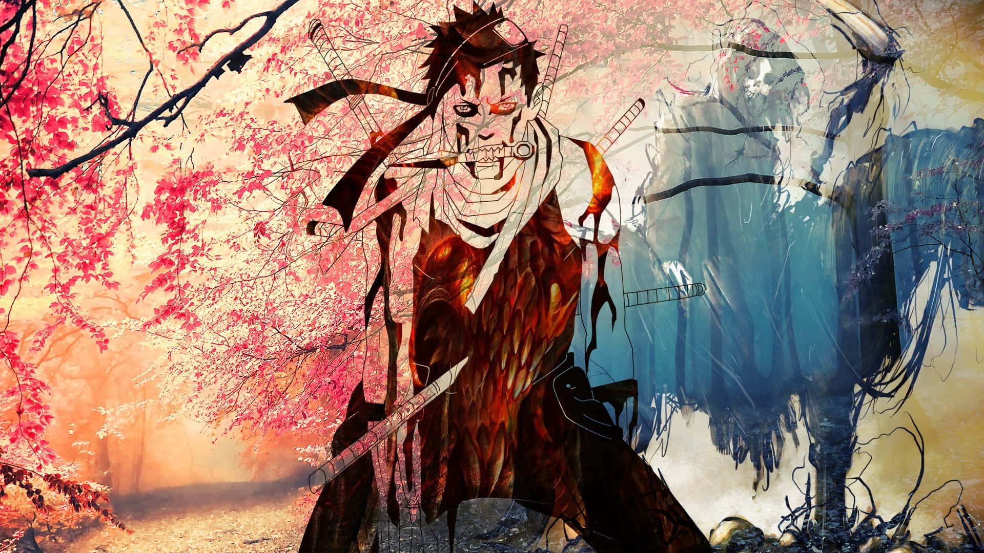 Zabuza Momochi Artistieke Render Achtergrond