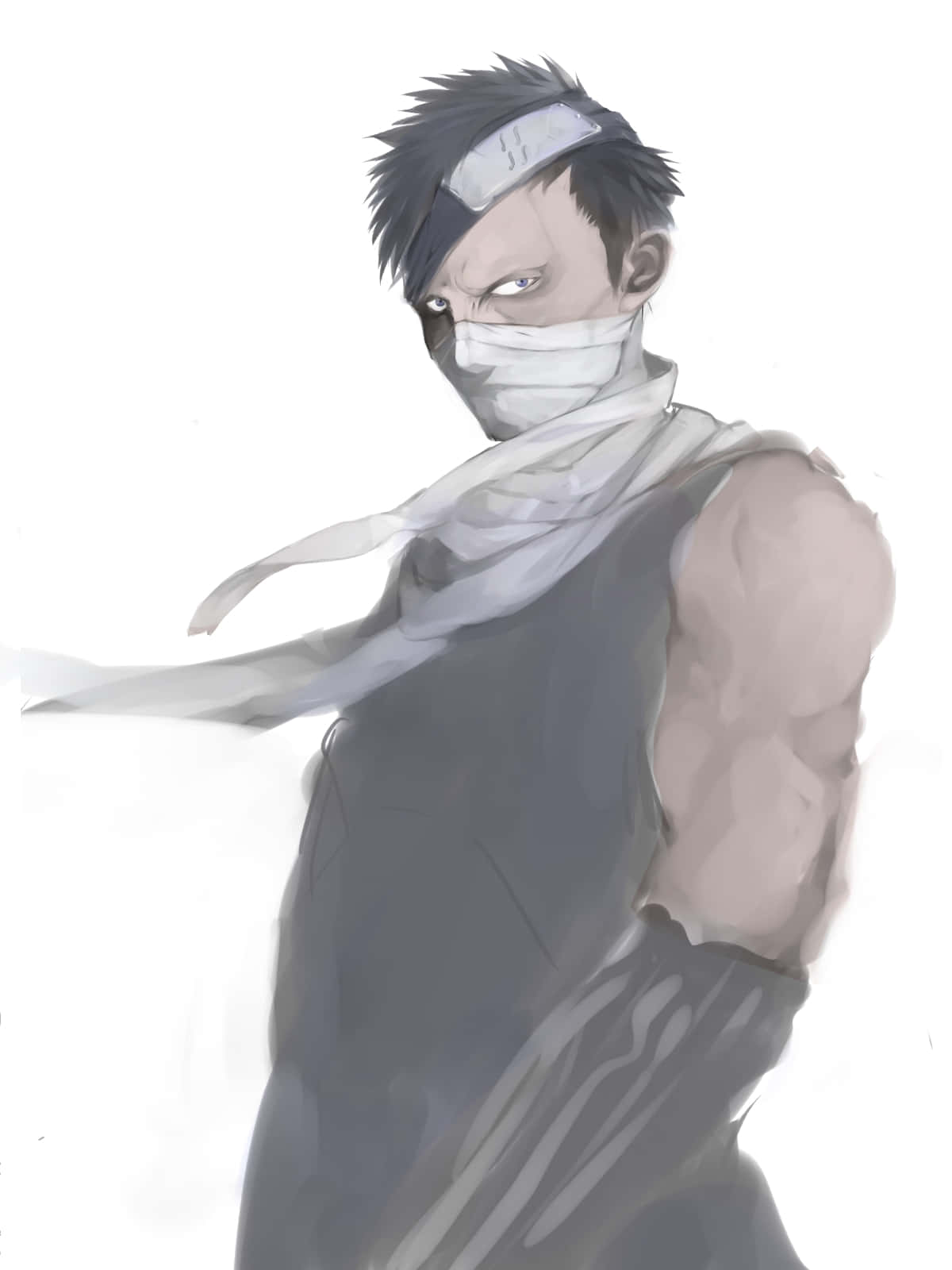 Zabuza Momochi Ninja Houding Achtergrond