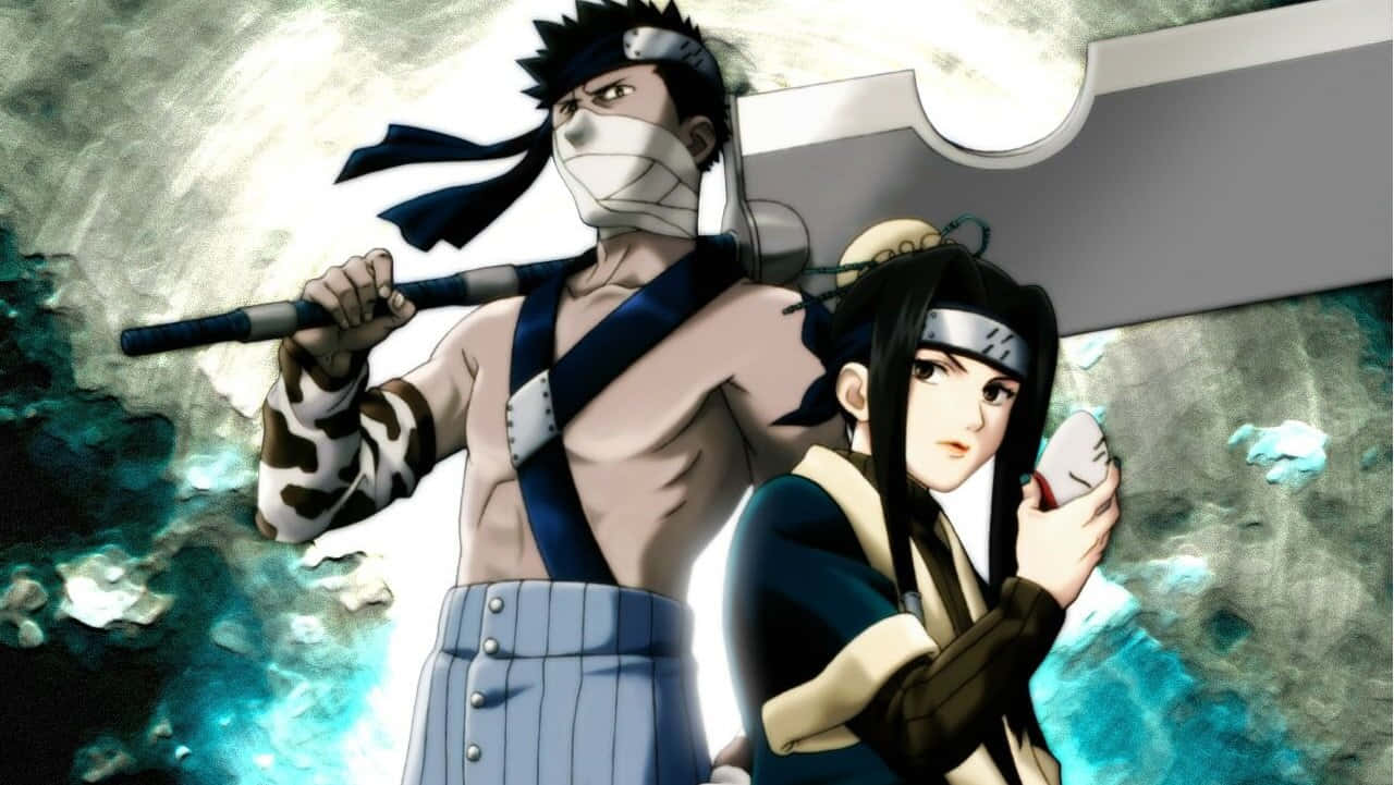 Zabuza Og Haku Klar For Kamp Bakgrunnsbildet