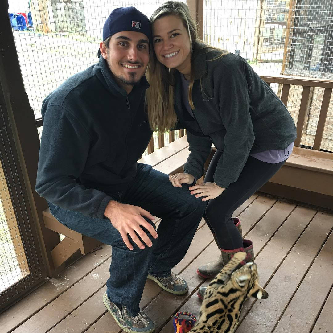 Zach Eflin And Wife At Zoo Wallpaper