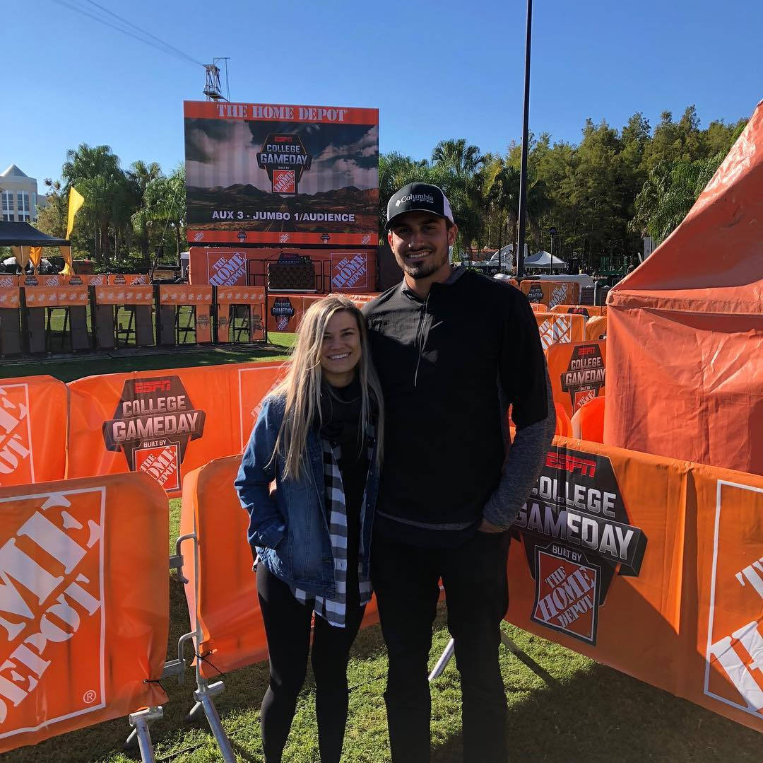 Zach Eflin And Wife College GameDay Wallpaper
