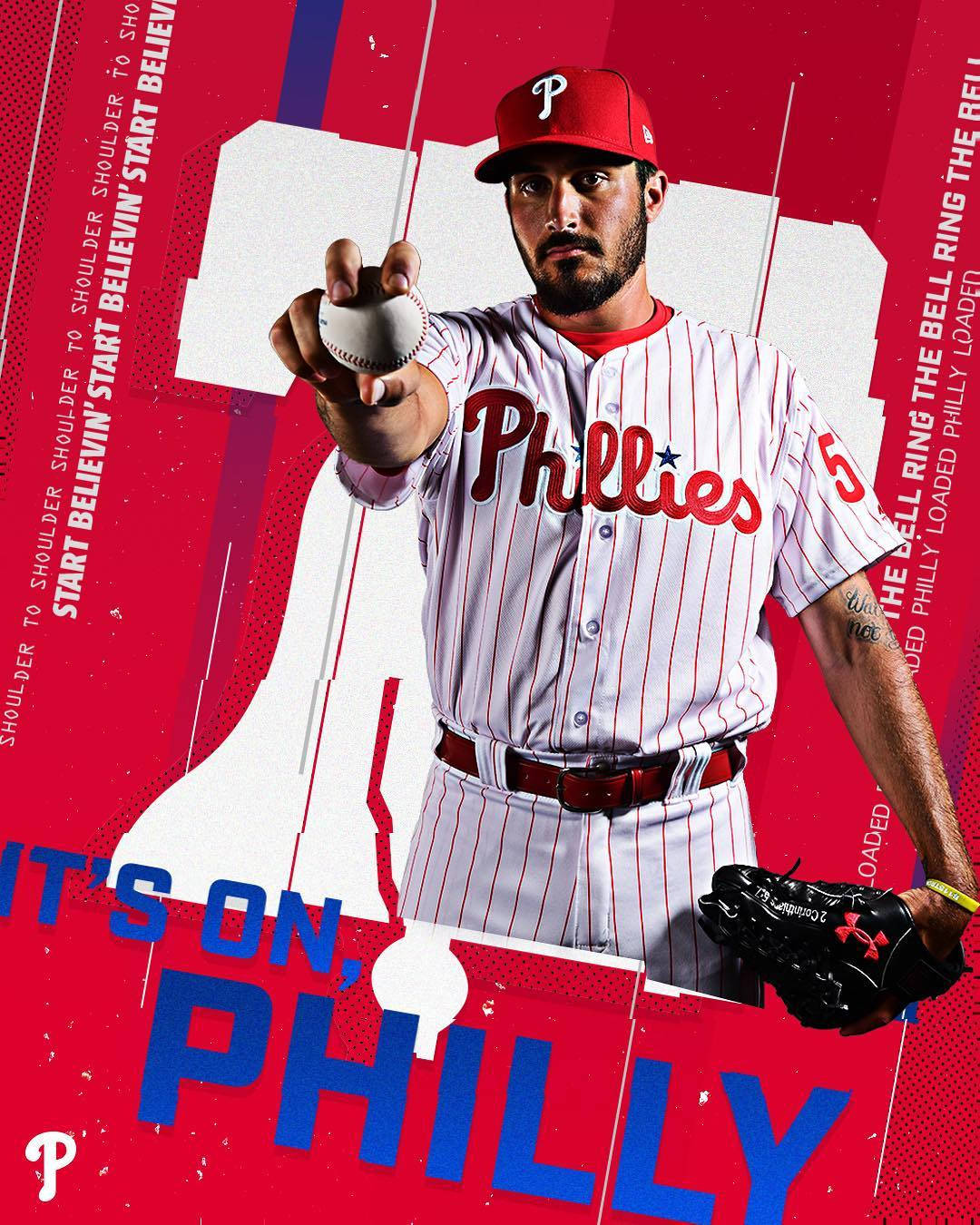 Download Zach Eflin It's On Philly Poster Wallpaper