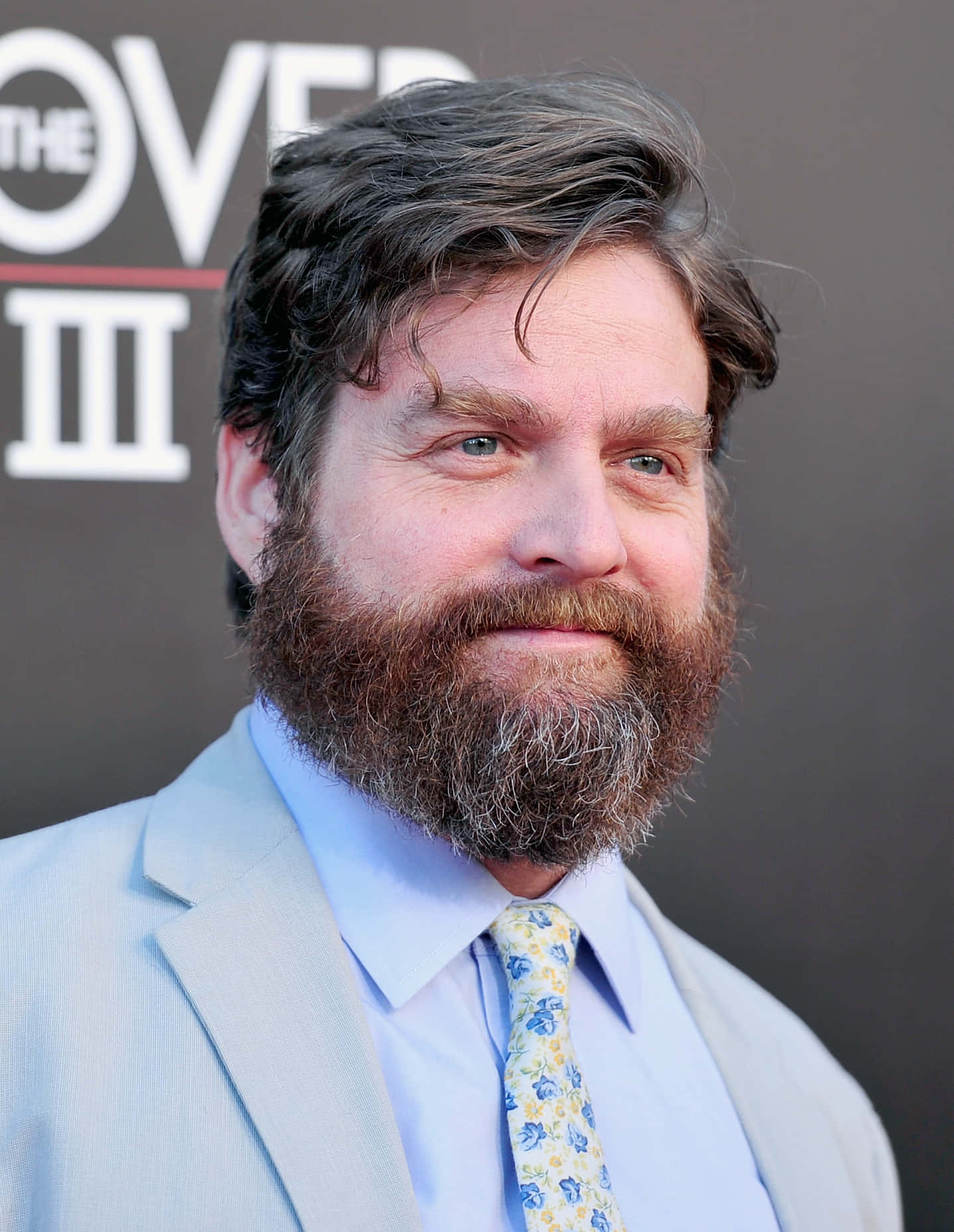 Caption: "Professional headshot of Actor and Comedian Zach Galifianakis" Wallpaper
