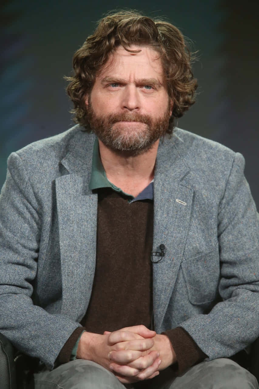 Actor Zach Galifianakis poses for a photo. Wallpaper