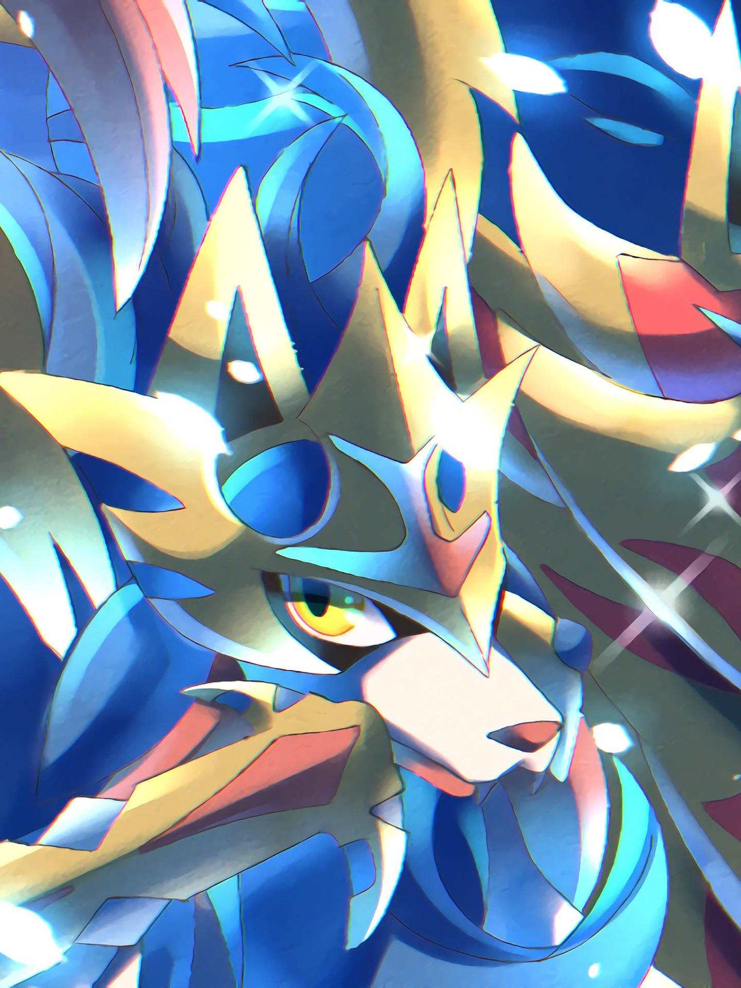 "Take your adventure to a new level with the legendary Pokémon, Zacian, in Pokémon Sword and Shield!" Wallpaper