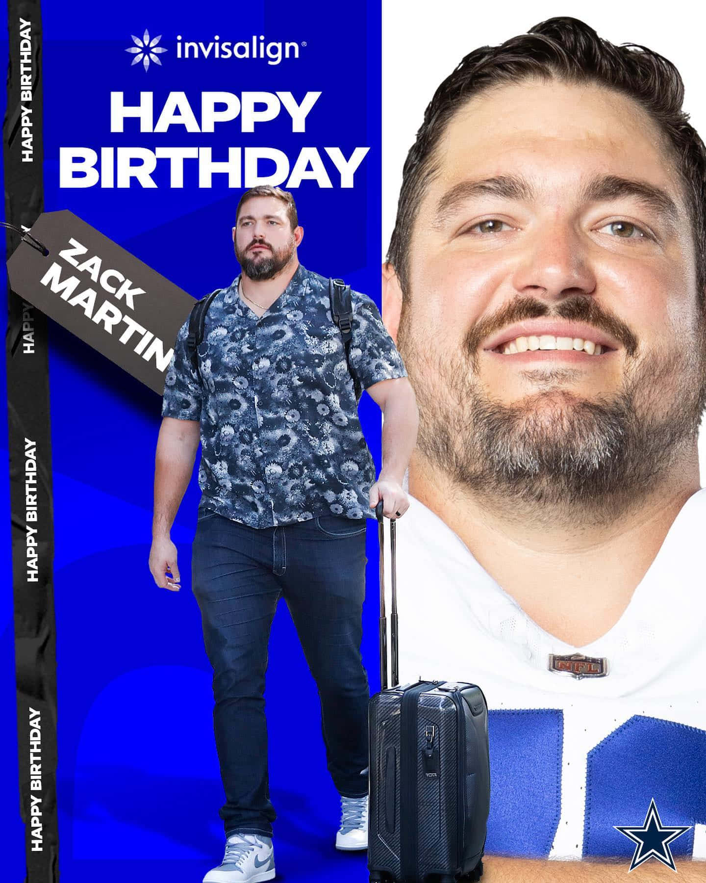 Zack Martin Birthday Celebration Wallpaper
