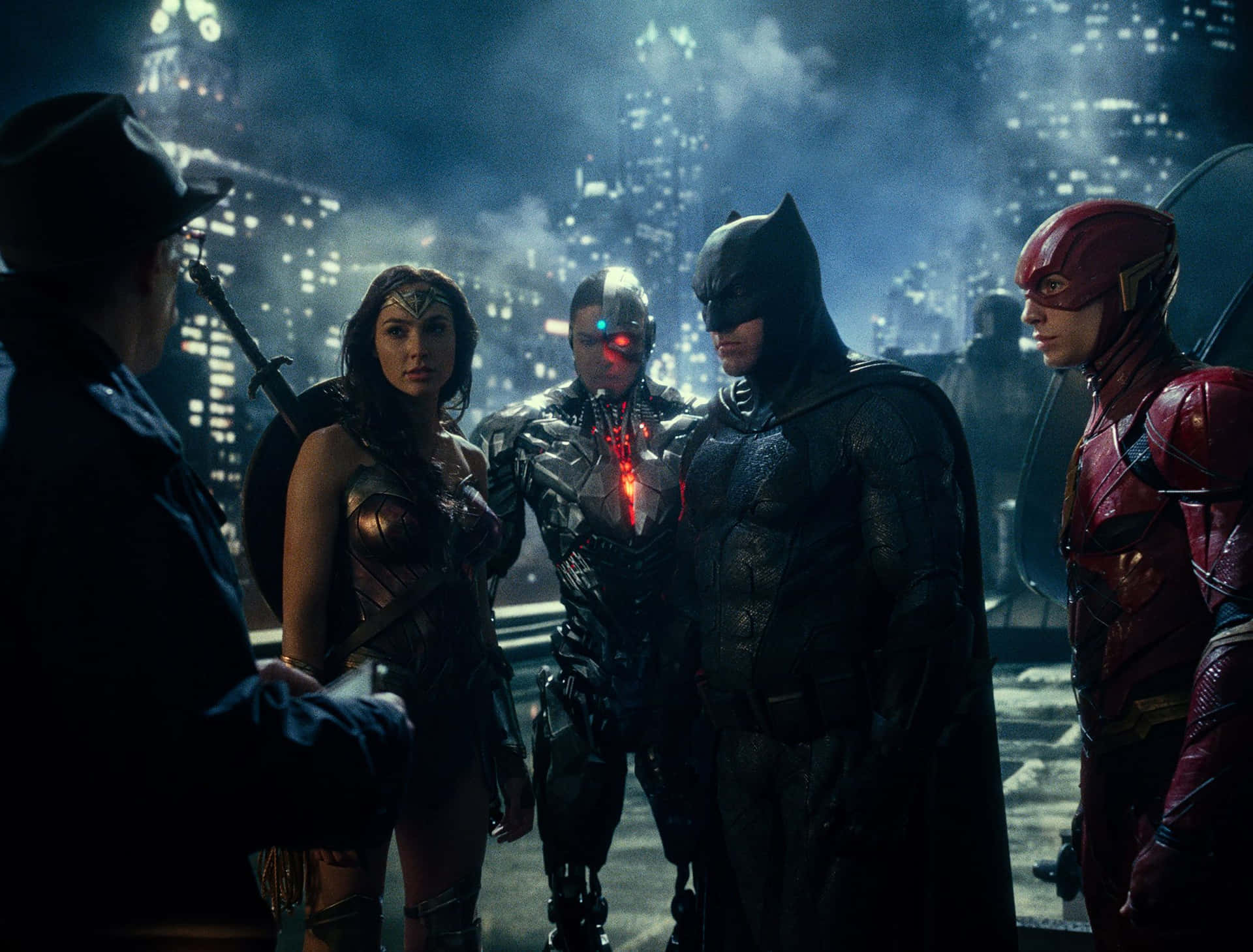 Heroes Assemble in Zack Snyder's Justice League Wallpaper