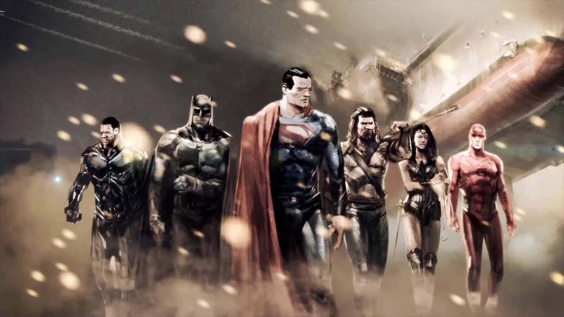 The Justice League Unites Wallpaper