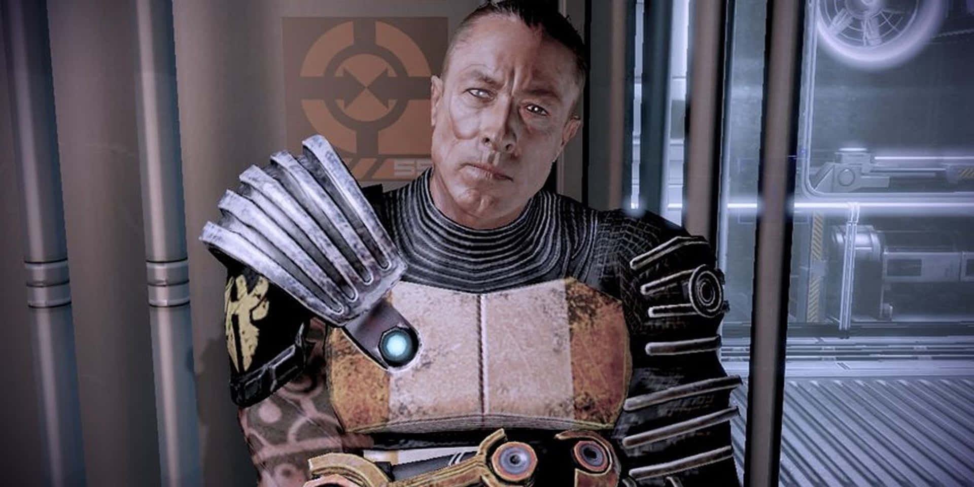 Zaeed Massani, The Feared Bounty Hunter From Mass Effect 2 Wallpaper