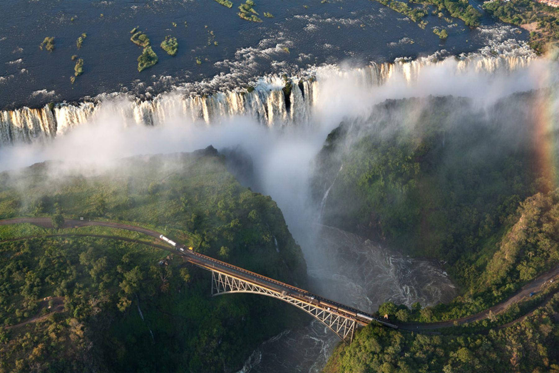 Zambia Victoria Falls Bridge Background