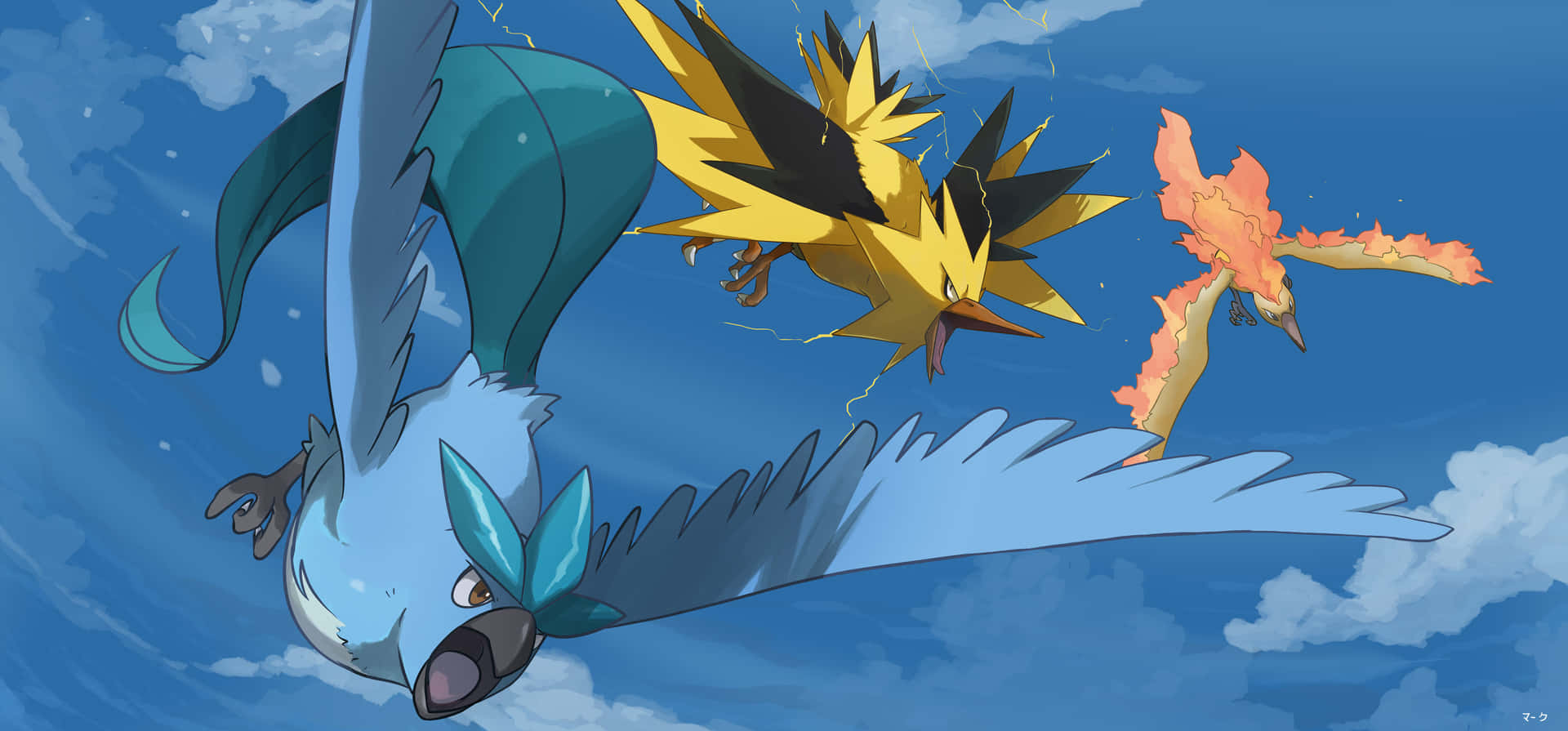 Zapdos Swooping Down Wallpaper