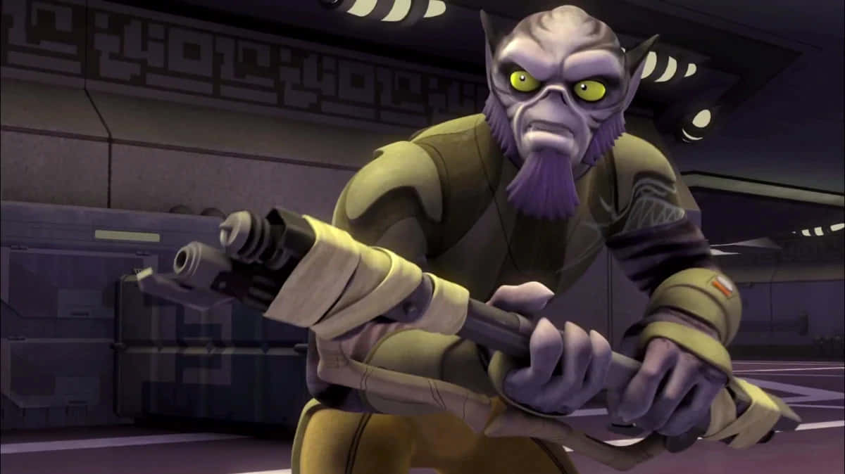Zeb Orrelios, a powerful fighter in the war against the Empire. Wallpaper