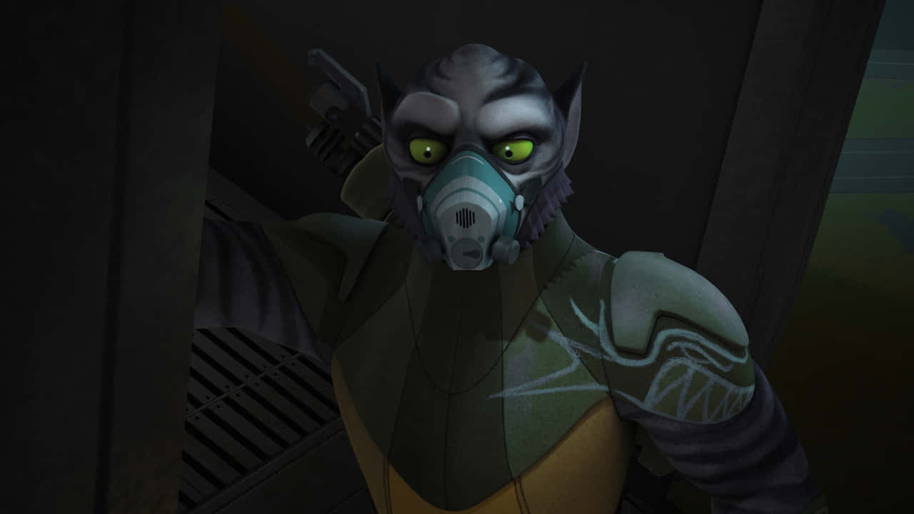 Zeb Orrelios, the brave and powerful leader from Star Wars Rebels Wallpaper