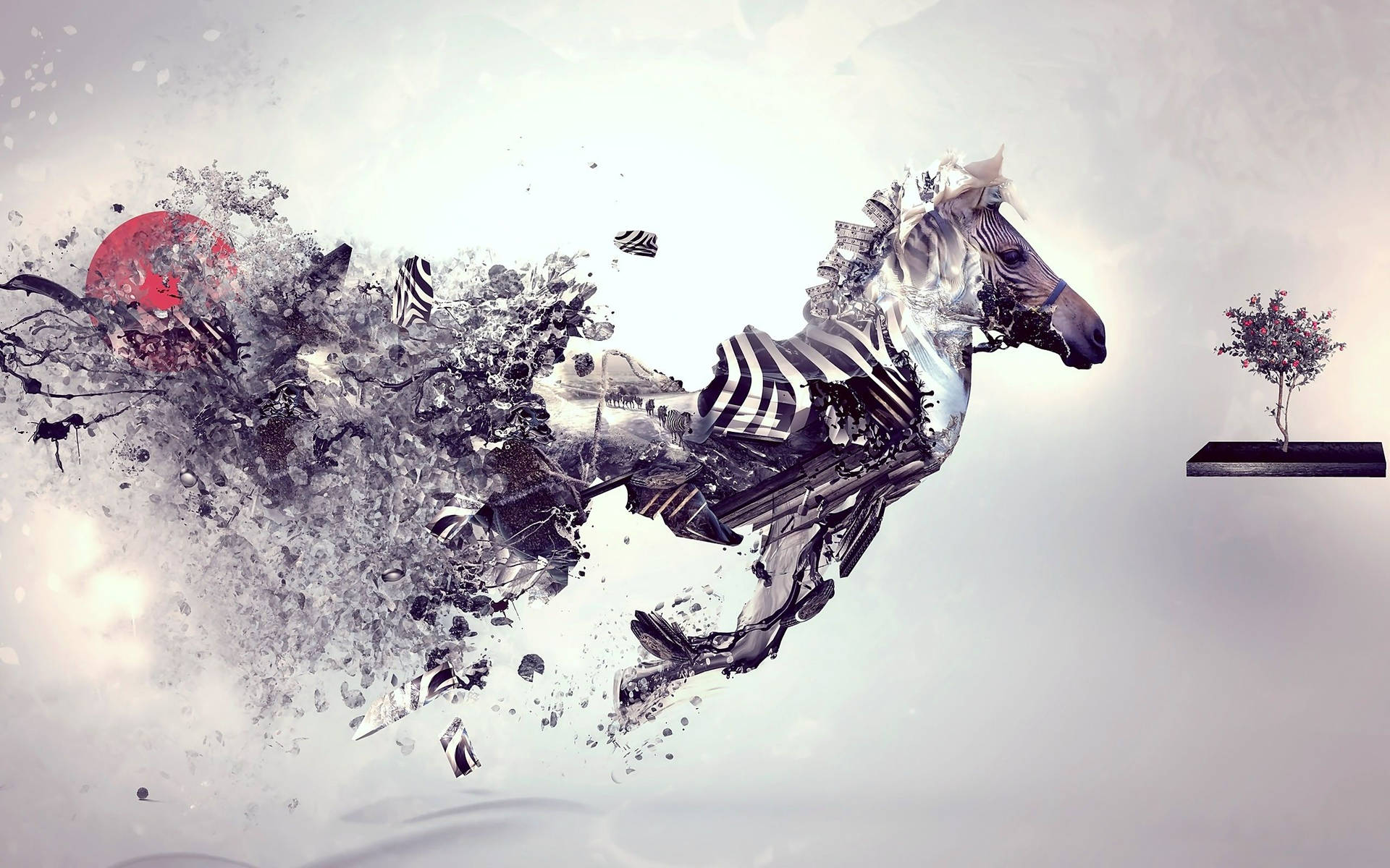 Zebra Digital Abstract Art