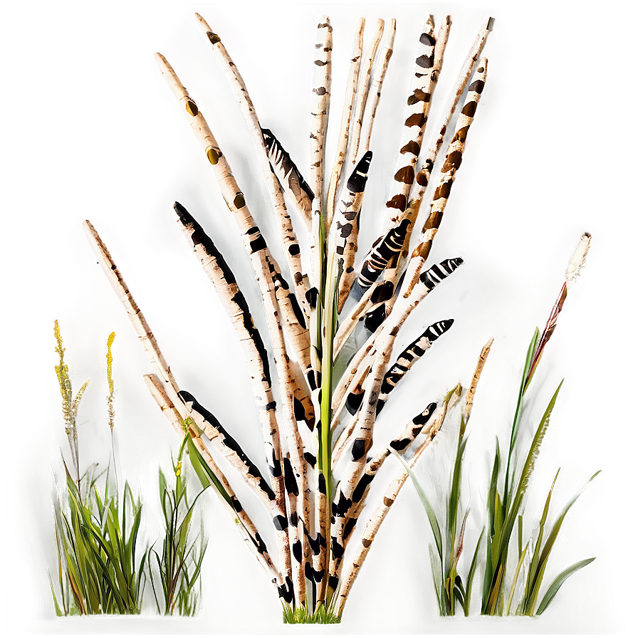 Zebra Grass Ornament Png 06212024 PNG