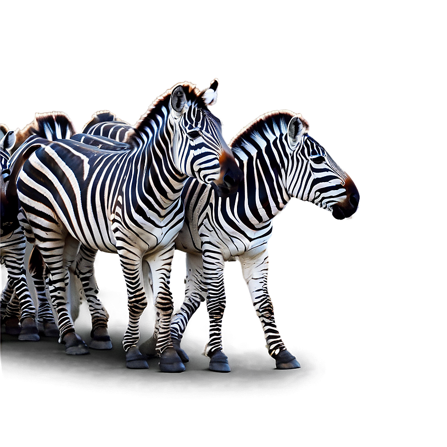 Zebra Herd Safari Png Rdy PNG