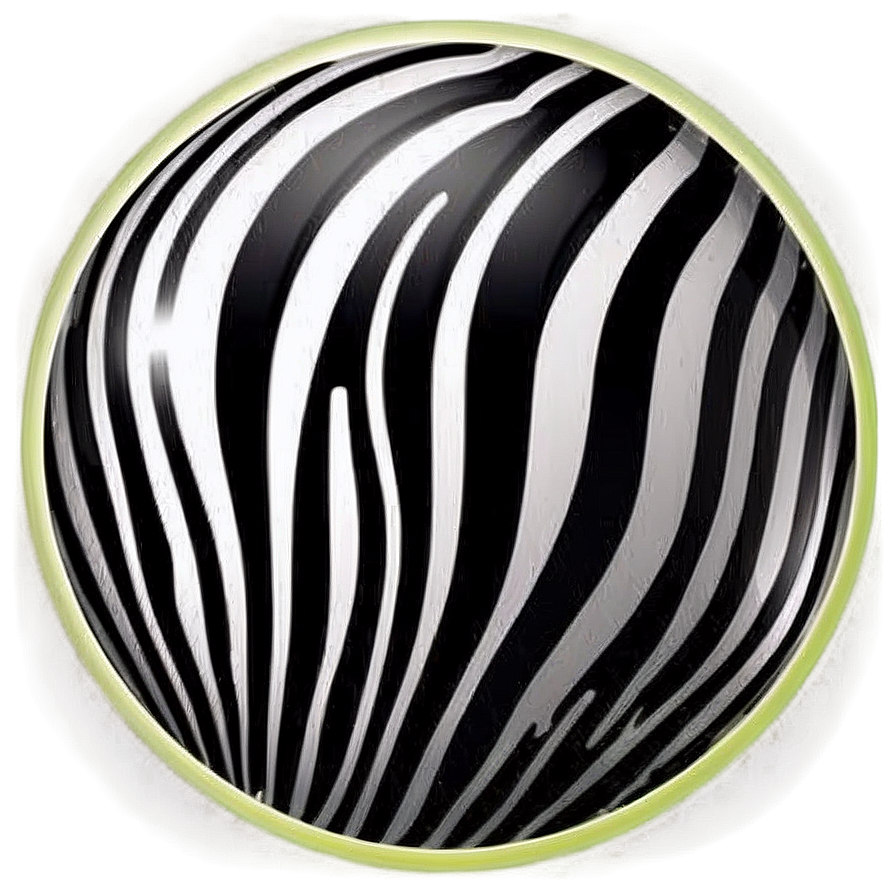 Zebra Print Circle Icons Png 06272024 PNG
