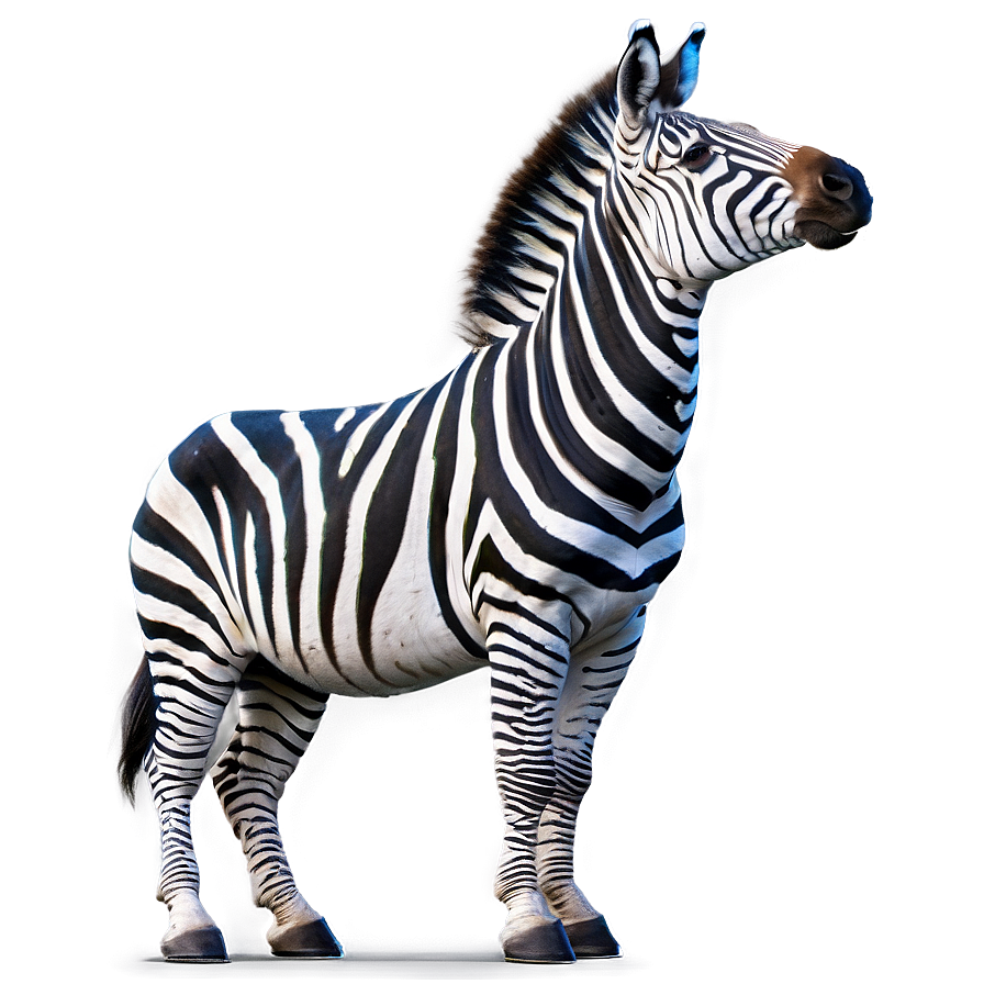 Zebra Side Pose Png 06112024 PNG