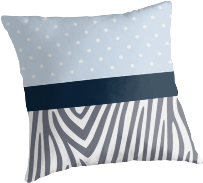 Zebra Stripe Pillow Design PNG