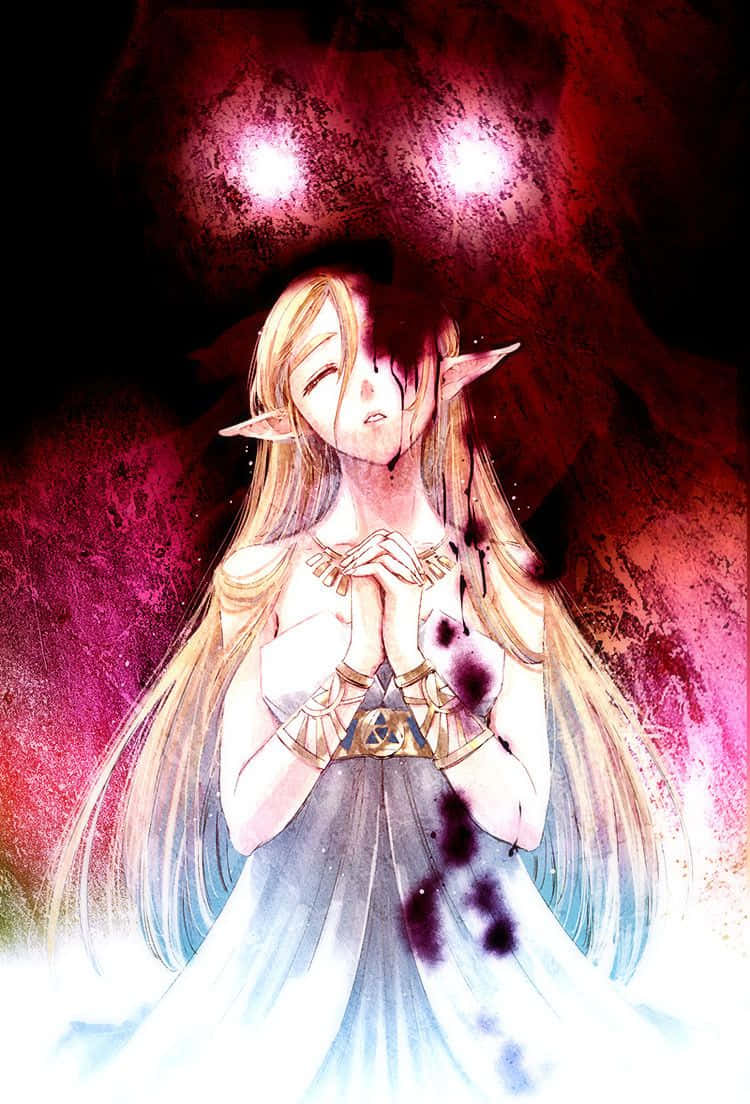 Gråtandeprinsessan Zelda I Botw Wallpaper
