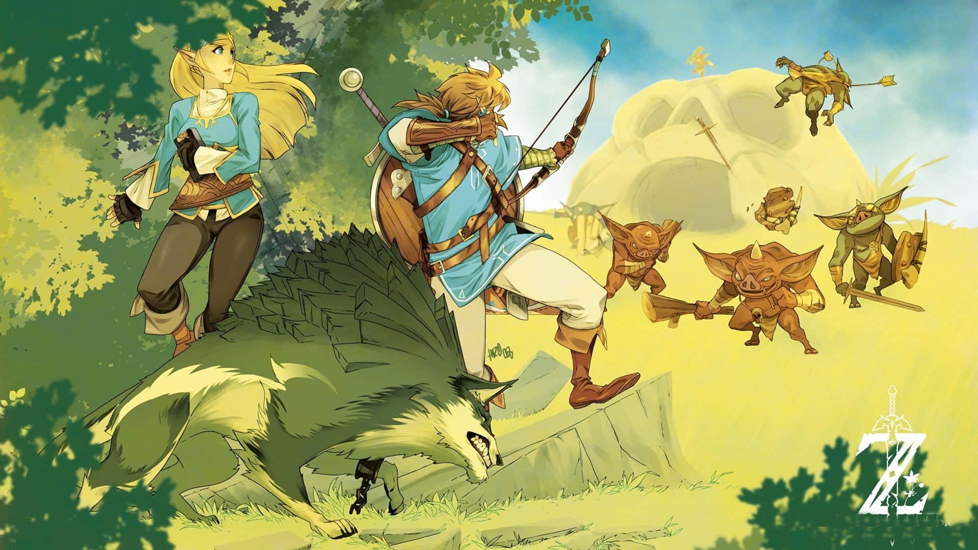 Embrace the Wild in a Breath of the Wild Wallpaper