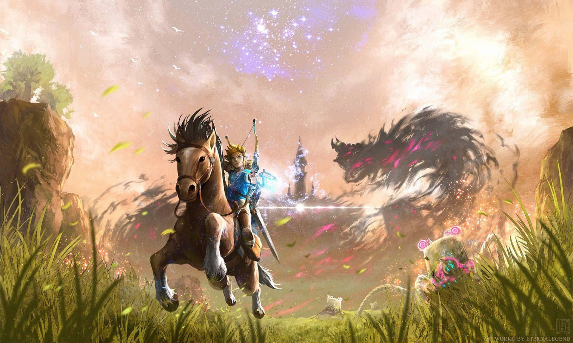 Explore the world of Zelda Breath Of The Wild in 4k Wallpaper