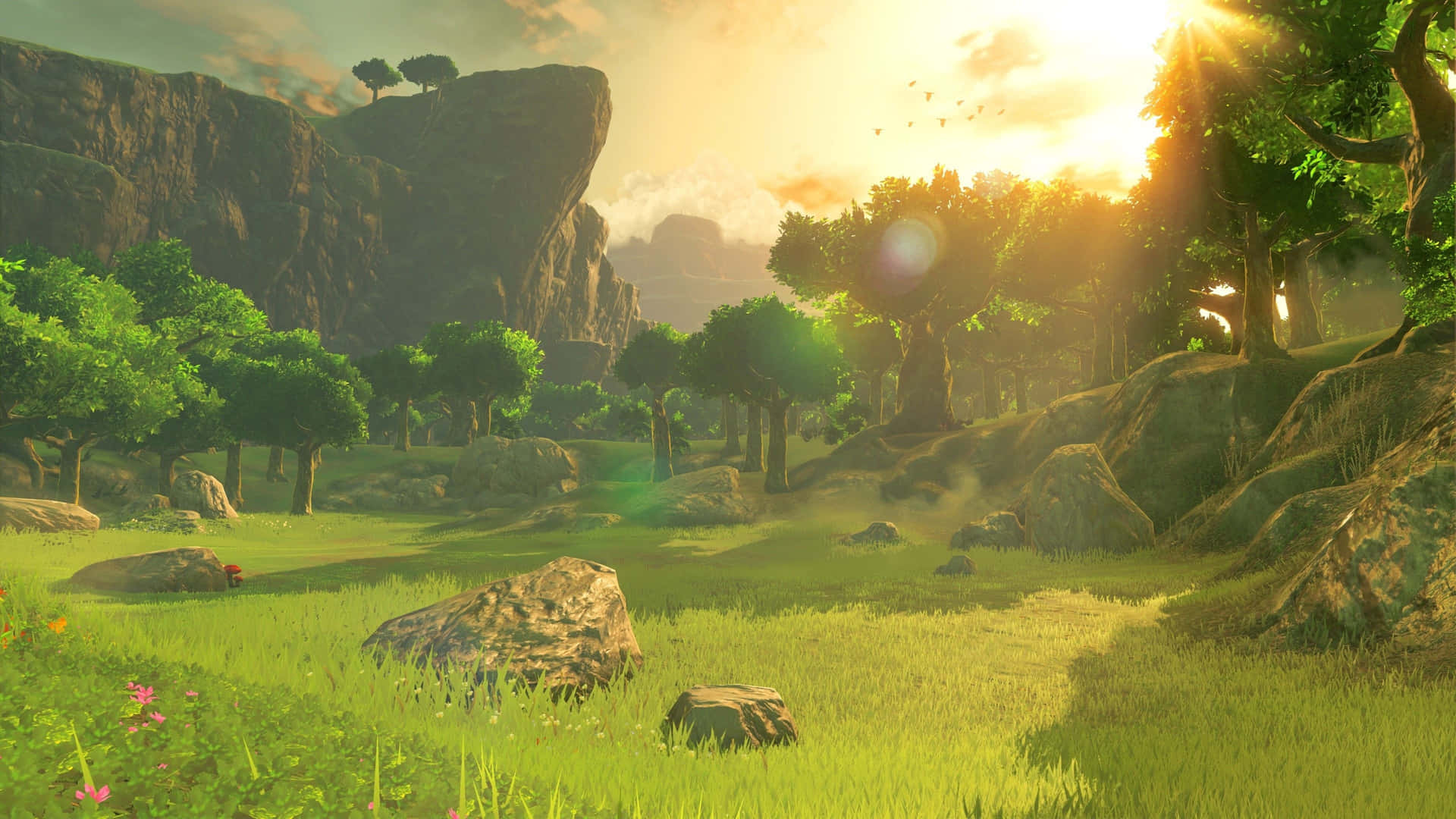 "Step Into A Grander Adventure In Zelda Breath Of The Wild 4K!" Wallpaper