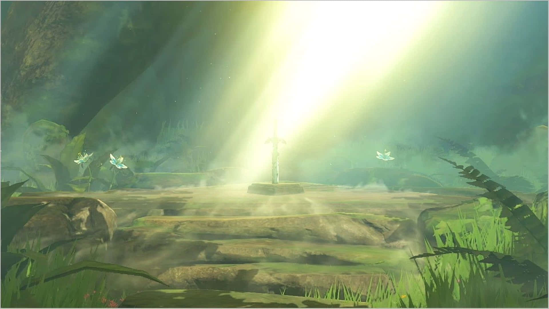 “Link Adventures Through Hyrule in Zelda: Breath of the Wild” Wallpaper